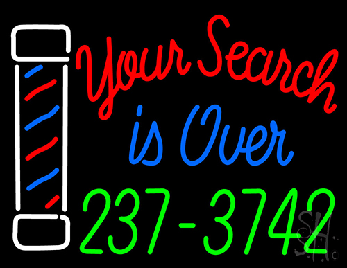 Your Search Is Over Neon Sign