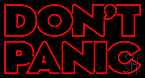 Dont Panic Neon Sign
