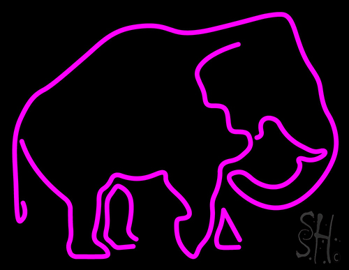 Elephant Neon Sign
