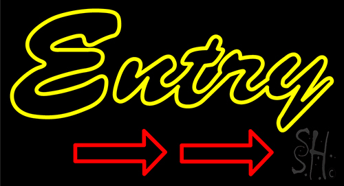 Entry Neon Sign