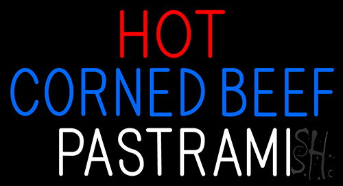 Hot Corned Beef Pastrami Neon Sign