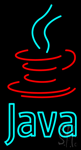 Java Neon Sign