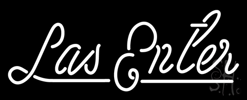 Las Enter Neon Sign