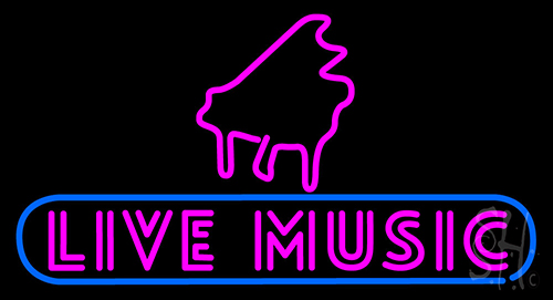 Live Music Neon Sign
