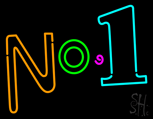 Number One Neon Sign