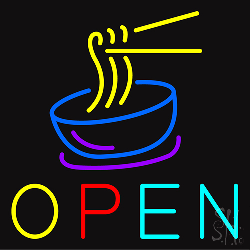 Open Neon Sign