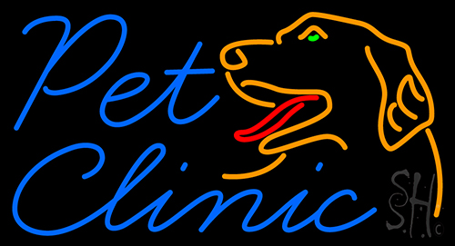 Pet Clinic And Care Neon Sign