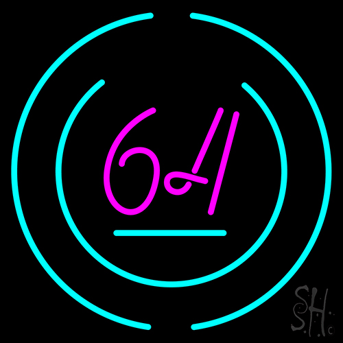 Pink 64 Neon Sign
