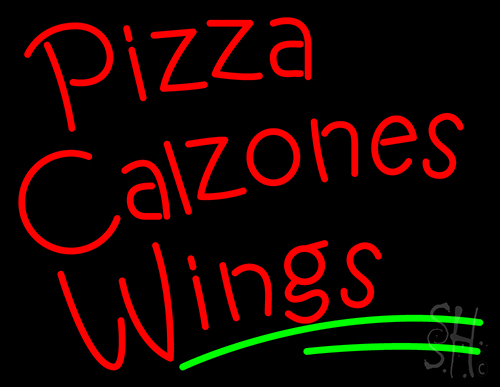 Pizza Calzones Wings Neon Sign