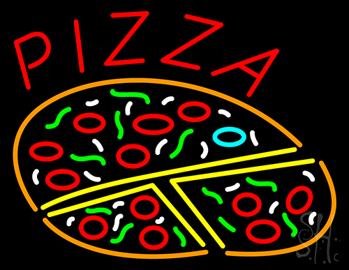 Pizza With Logo Neon Sign
