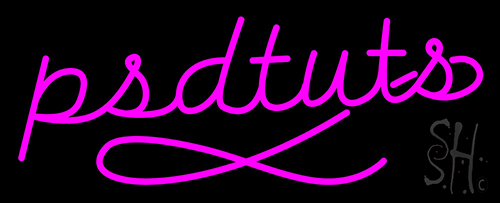 Psdtuts Neon Sign
