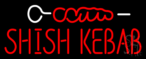 Shish Kebab With Logo Neon Sign