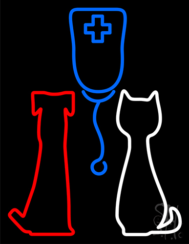 Veterinary Pet Clinic Neon Sign