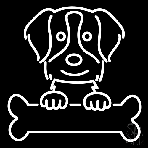 Brittany Spaniel Poster Neon Sign