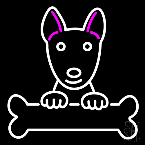 Bull Terrier Poster Neon Sign