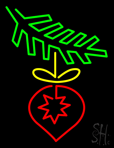 Christmas Ornament Neon Sign