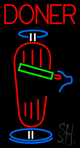 Doner With Icon Neon Sign