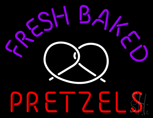 Fresh Baked Pretzels Neon Sign