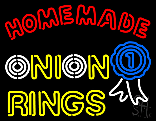 Homemade Onion Rings Neon Sign