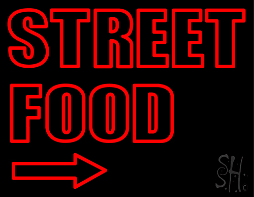 Street Food Neon Sign