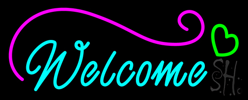 Welcome Love Neon Sign