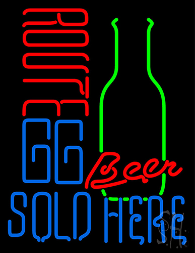 Beer Sold Here Neon Sign