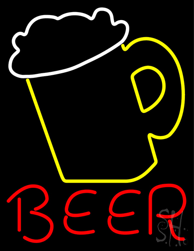 Beer With Mug Neon Sign