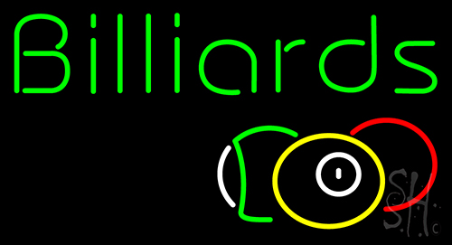 Billiards Neon Sign