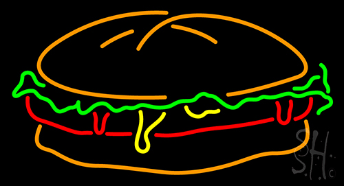 Burger Neon Sign