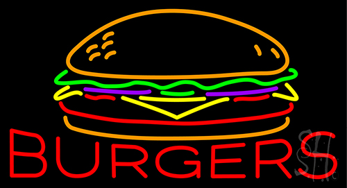 Burgers Neon Sign
