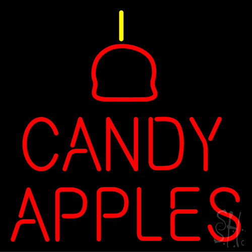 Candy Apples Neon Sign