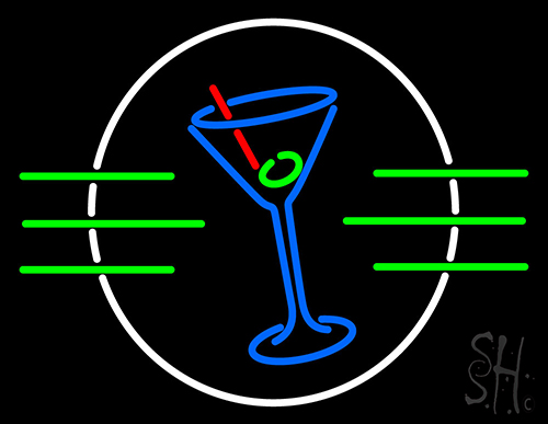 Coasters Martini Neon Sign