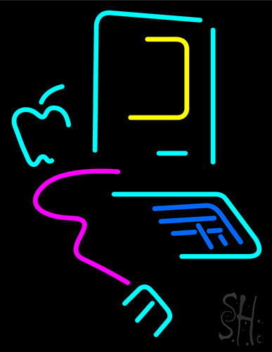 Computer Neon Sign