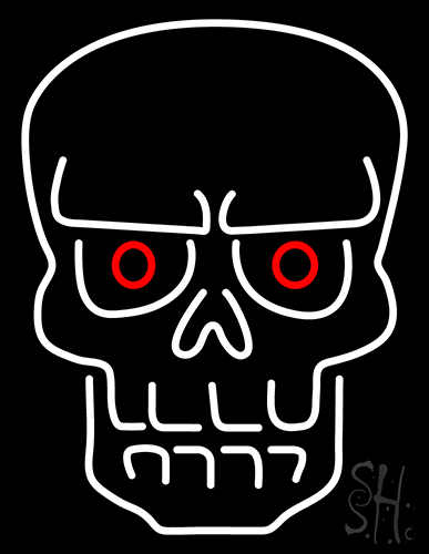 Evil Skull Neon Sign