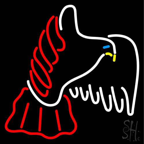 Fly Bird Logo Neon Sign