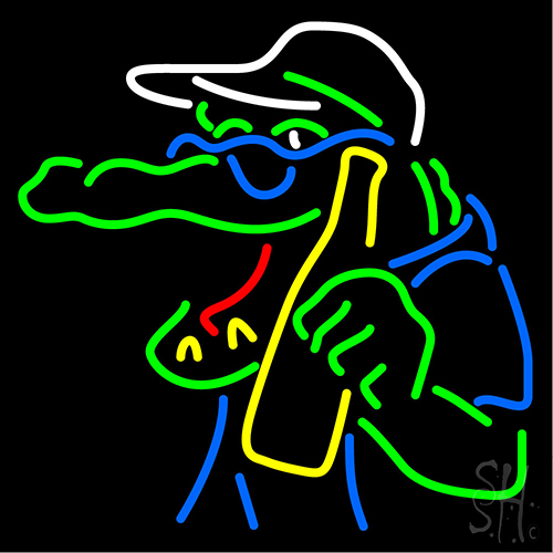 Gator Beer Neon Sign