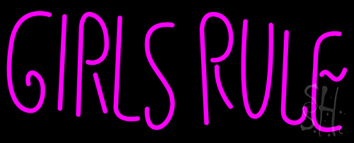 Girls Rule Neon Sign
