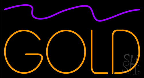 Gold Neon Sign