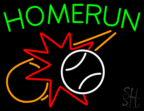 Home Run Neon Sign