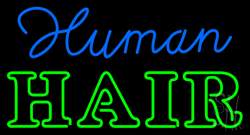 Human Hair Neon Sign