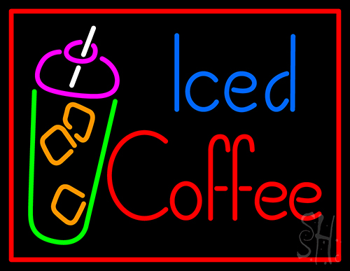 Iced Coffee Neon Sign