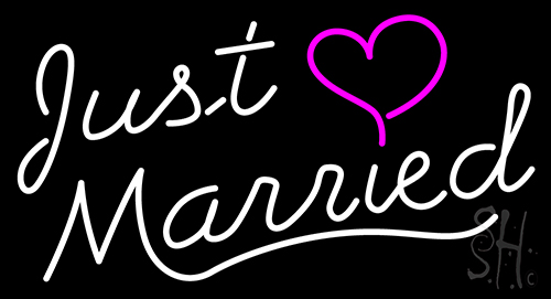 Just Married Neon Sign