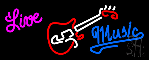 Live Music Neon Sign