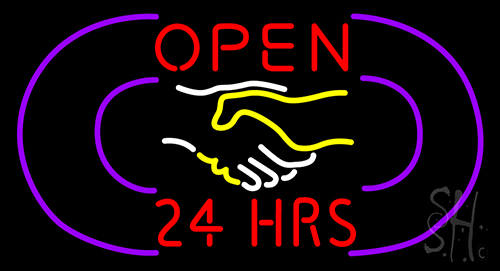 Open 24 Hrs Neon Sign
