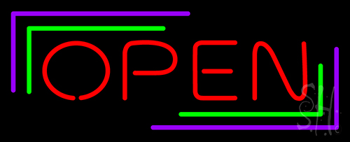 Open Neon Sign