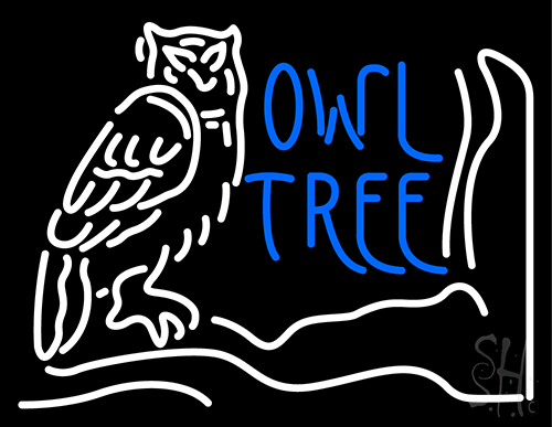 Owl Tree Neon Sign