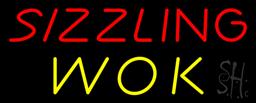 Sizzling Wok Neon Sign