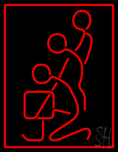 Stick Man Neon Sign