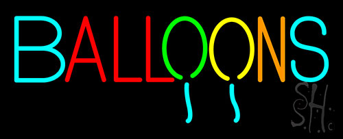 Balloons Neon Sign