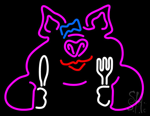 Bbq Pig Neon Sign